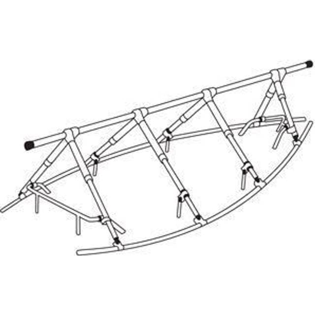 Noa Noa dæksstativ med udligger 11m, 5 positioner