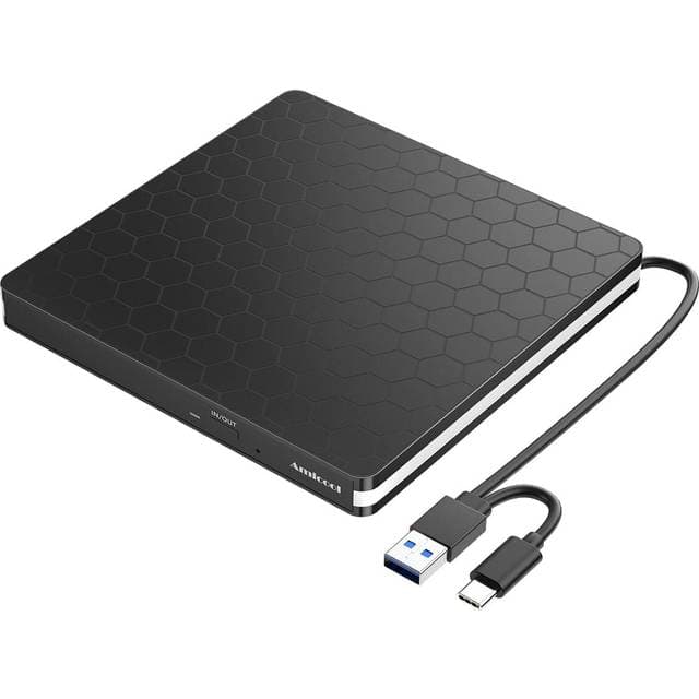 Amicool USB 3.0 with Type-C Portable DVD/CD Burner
