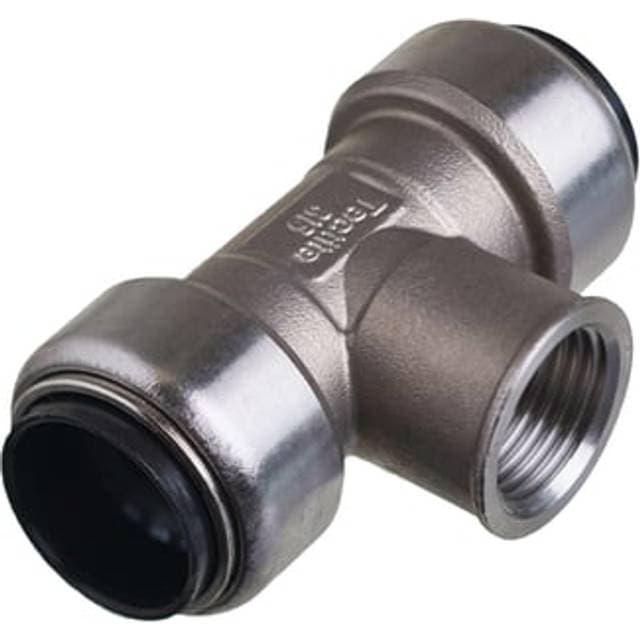 Roth tee rustfri stål 15 mm x 12" x 15 mm