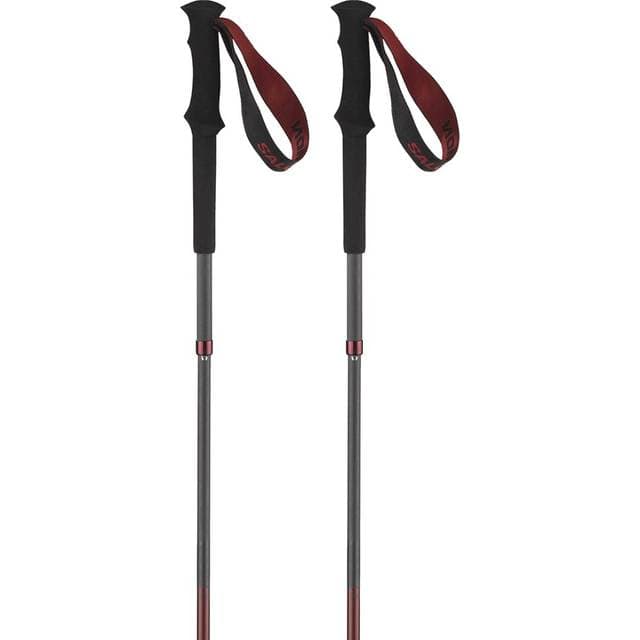Salomon Sæt Med 2 Foldbare Vandrestave Quest Carbon Foldable Sort 120 cm