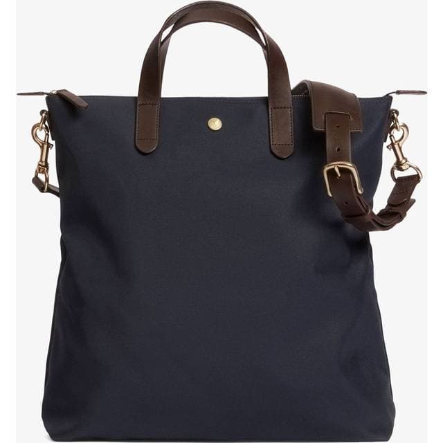 Mismo Mismo M/S Canvas Shopper Navy/Dark Brown