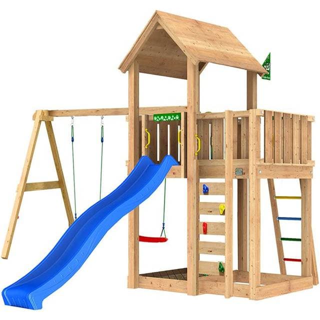 Jungle Gym Mansion 2.1 legetårn med Swing modul ekskl. rutsjebane