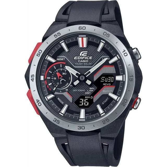 Casio Edifice Windflow Mobile Link Analog Digital Black Dial Solar ECB-2200P-1A 100M Herrenuhr