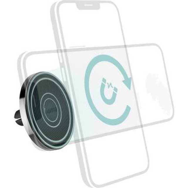 Hama MagLock Ventilationsgitter Mobiltelefon-holder til biler Kan drejes 360°