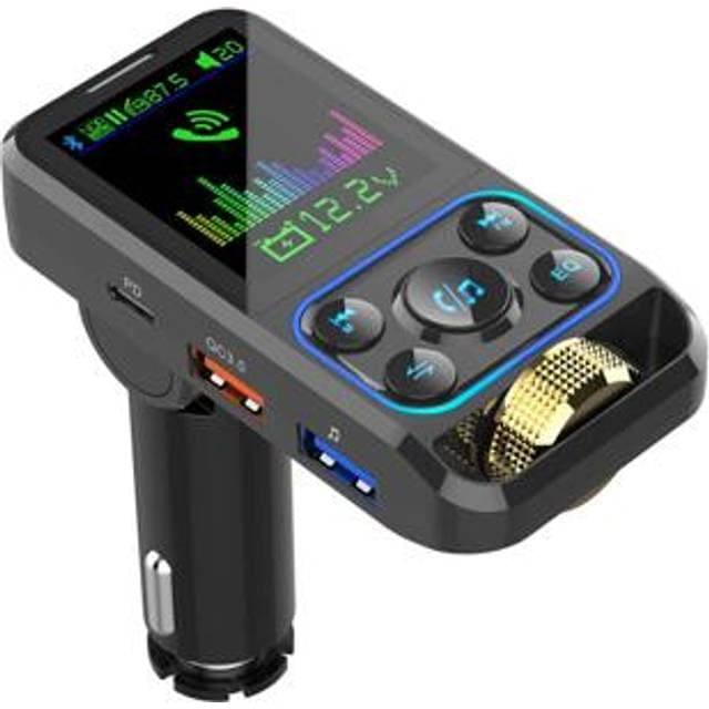 MTP Products FM-sender & Hurtig Biloplader LCD-skærm BC83