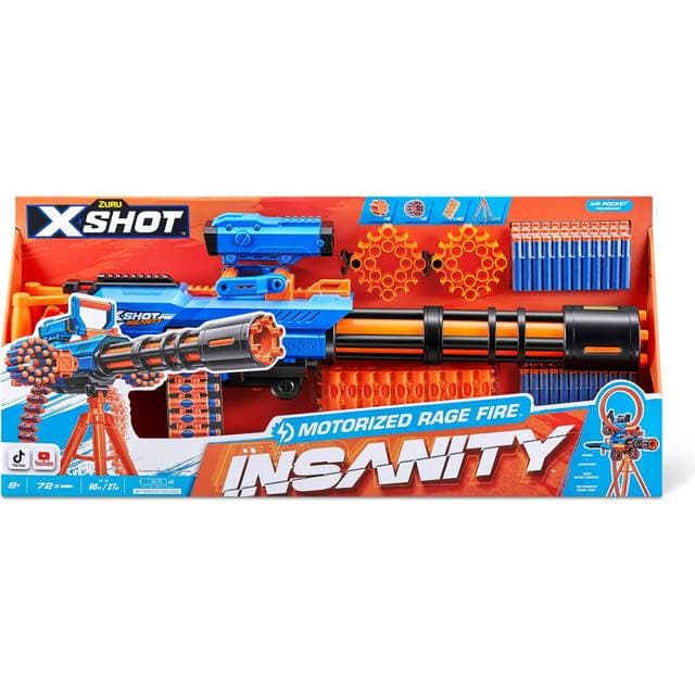 Zuru X-Shot Insanity Motorized Rage Fire 72 Darts