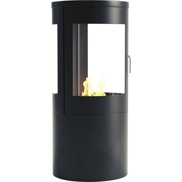 Cach Fires Columbus bio brændeovn med 360-view Sort