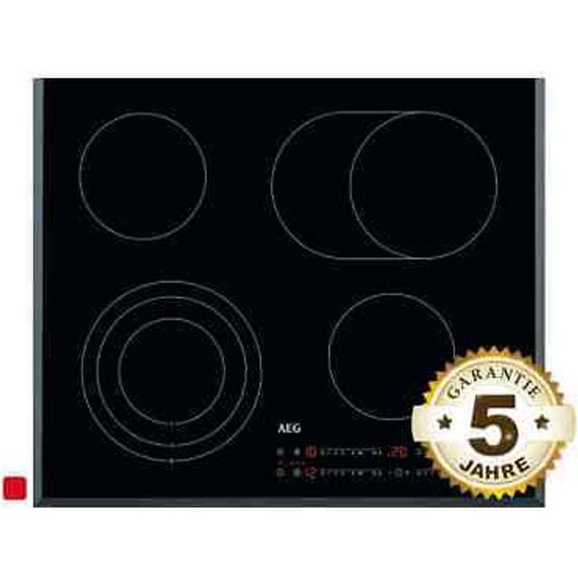 AEG hrb64470fb glaskeramikkochfeld bräterzone