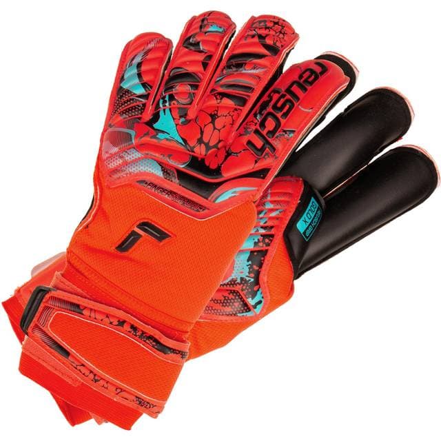 reusch Målmandshandske Attrakt Gold X Evolution Cut Finger Support Rød/Blå/Sort