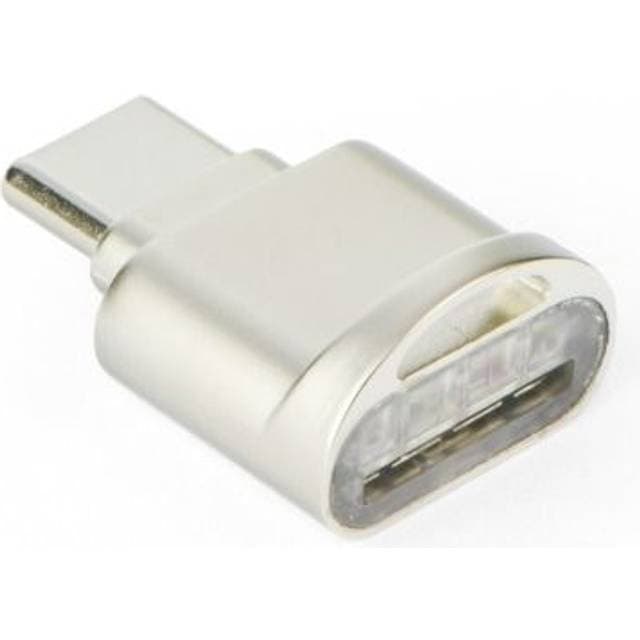 OEM MicroSD Hukommelseskortlæser Type C Sølv