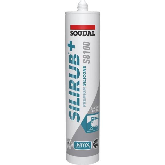 Soudal Silirub + S8100 300ml patron, elastisk, en-komponent højkvalitets