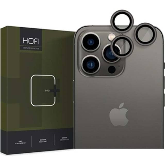 MTP Products iPhone 15 Pro/15 Max Hofi Camring Kameralinsebeskytter Sort Kant