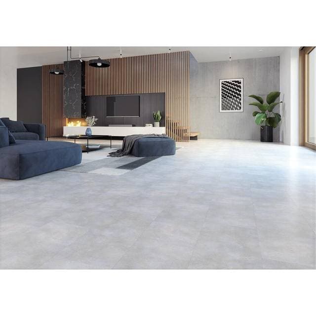 BiClick vinyl klikgulv Alpi lys beton flise