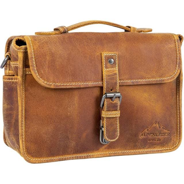 Alpenleder Kameratasche PRESSE Wild camel