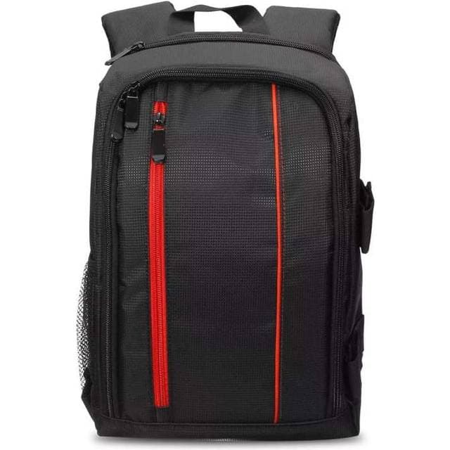 Northix Geräumige Kameratasche Mit Regenhülle Rot