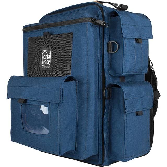 PortaBrace Porta Brace BK1N Video Backpack, Blue with Red Accents