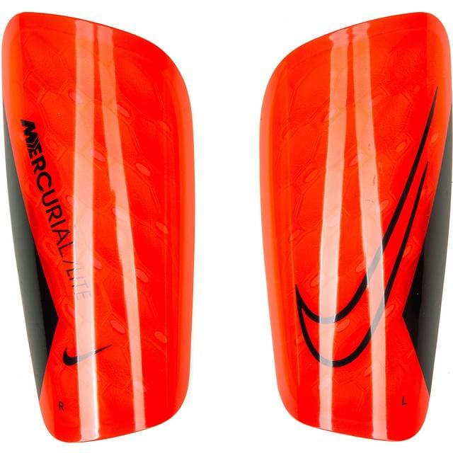 Nike Mercurial Guard, benskinner, fodbold BRIGHT CRIMSON/BLACK