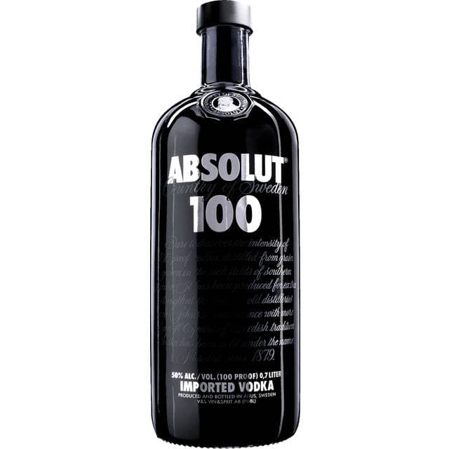 Absolut 100 Black Vodka 0,7l 40%