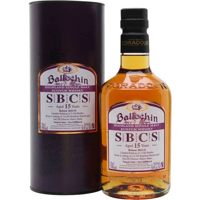 Edradour Ballechin SBCS Aged 15 Years Whisky 70 cl 70 cl