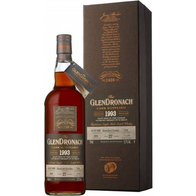 GlenDronach GlenDronach 1993 27 Års Highland Single Malt Whisky 53,7% Cask no. 7276
