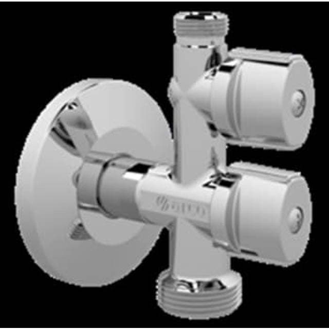 BROEN stopventil/greb 1/2x3/4x3/8 vinkel roset/kontra forkr