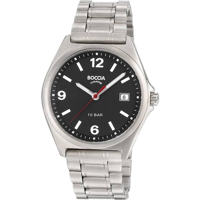 Boccia Titanium 3663-01 Analog Quartz Safirglas