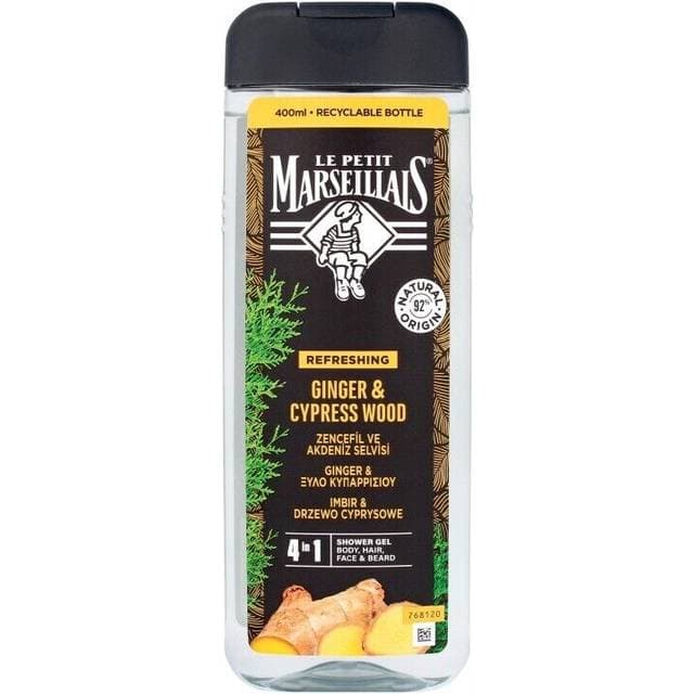 Le Petit Marseillais Gel Prinse 400ml 3in1 Ginger Cypre Amp 400ml