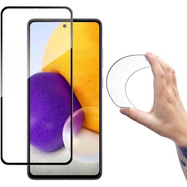 Wozinsky Full Cover Flexi Nano glass film tempered glass with frame Samsung Galaxy A72 4G black