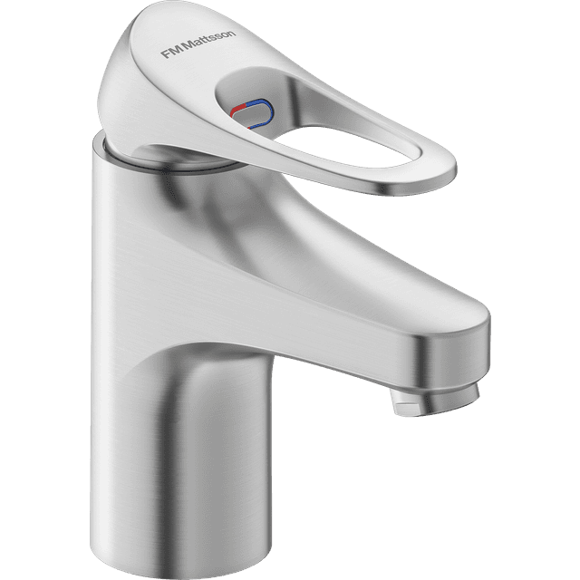FM Mattsson 9000XE Håndvaskarmatur Børstet Krom