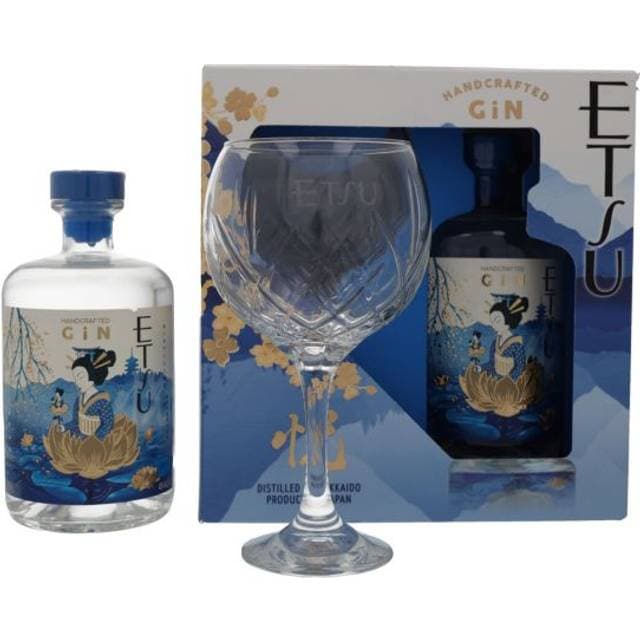 ETSU Handcrafted Gin 43% Vol. 0,7l in Geschenkbox mit Glas
