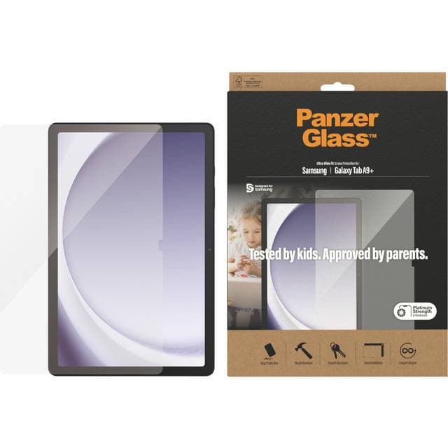 PanzerGlass Ultra-Wide Fit Screen Protector for Galaxy Tab A9+