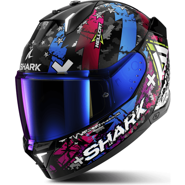 SHARK Helmets Integralhjelm Skwal i3 Hellcat, Sort/Krom/Blå
