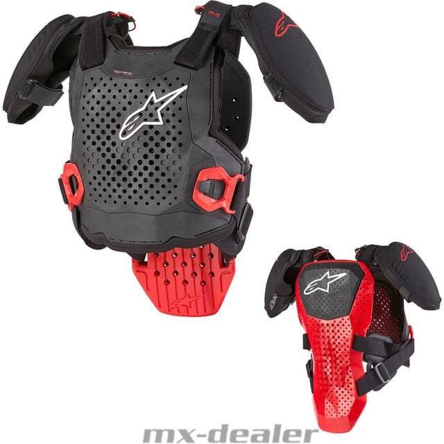 Alpinestars Brynje A-5 V2 Junior, Sort/Hvid/Rød