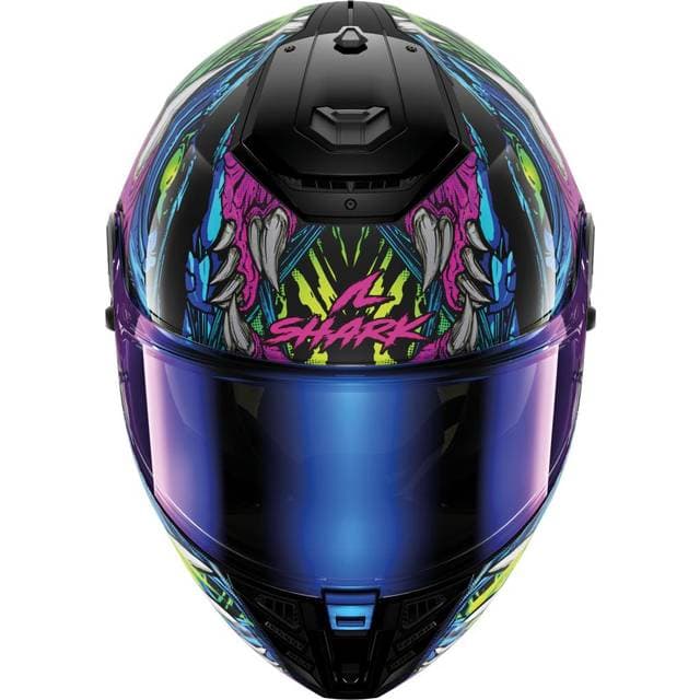SHARK Helmets Spartan RS Shaytan - Black/Green/Violet
