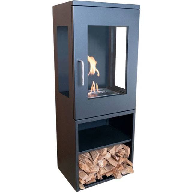 ScandiFlames Cheyenne Sort bioethanol brændeovn Sort