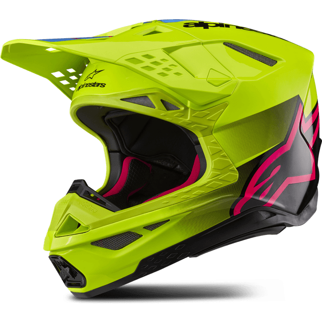 Alpinestars Supertech S-M10 Crosshjelm - Neongul/Sort Herre