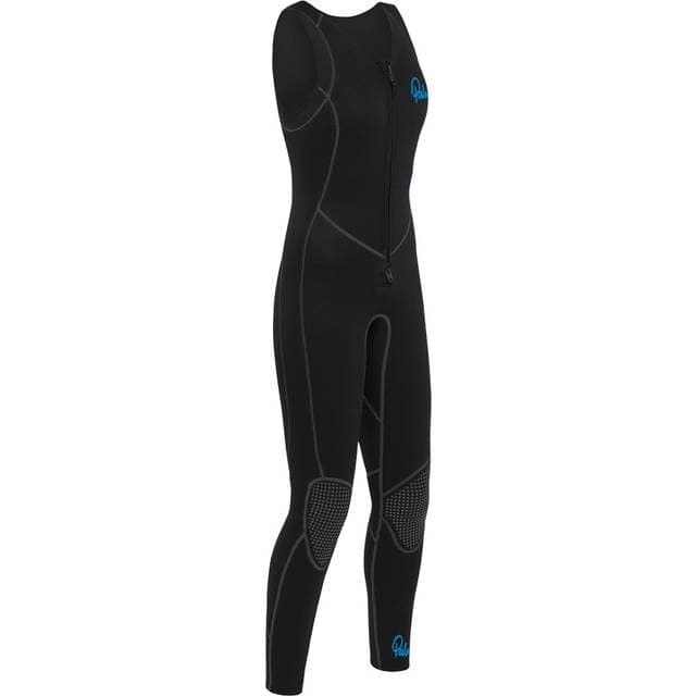 Palm 2023 Womens Quantum 3mm Neoprene Front Zip Long John Wetsuit BLAC