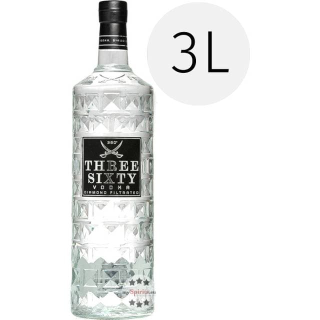 Three Sixty Three Sixty Vodka 3l 37,5 % Vol. 3,0 Liter