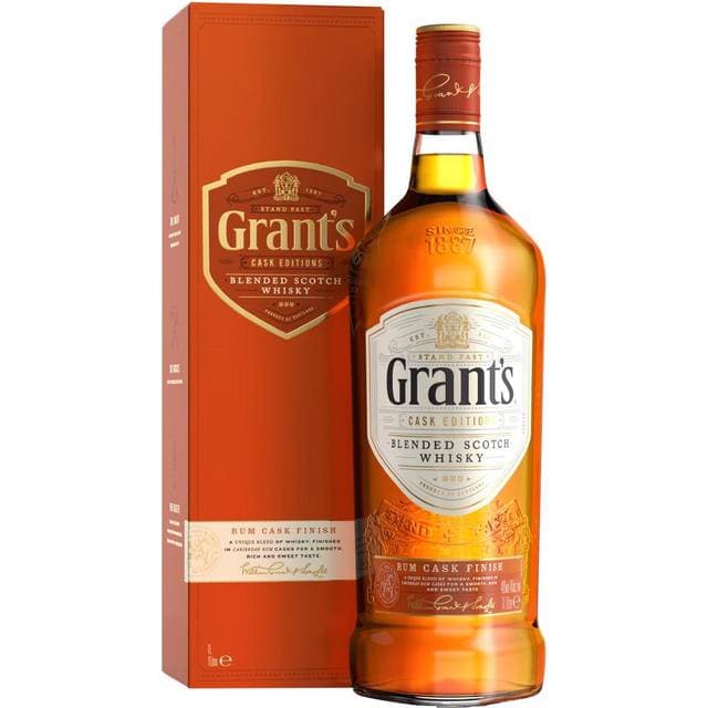 Grants Rum Cask Finish Editions Blended Scotch Whisky 40% 1 Liter