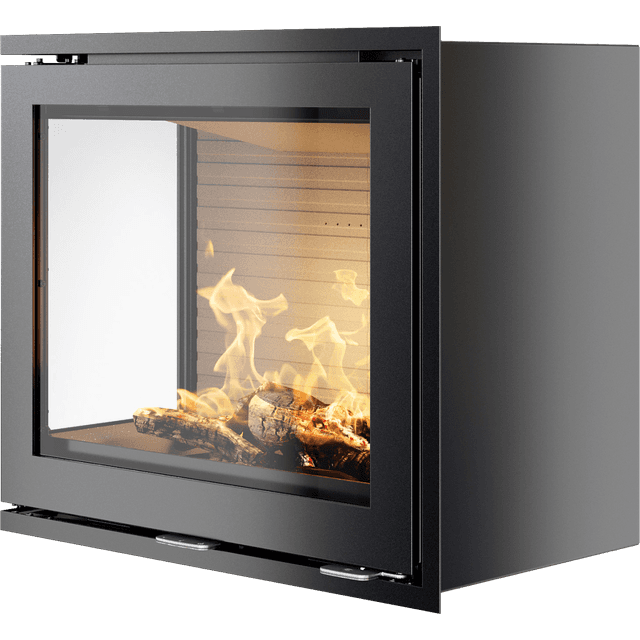 Rais 600 2 black with glass on the left corner/steel door