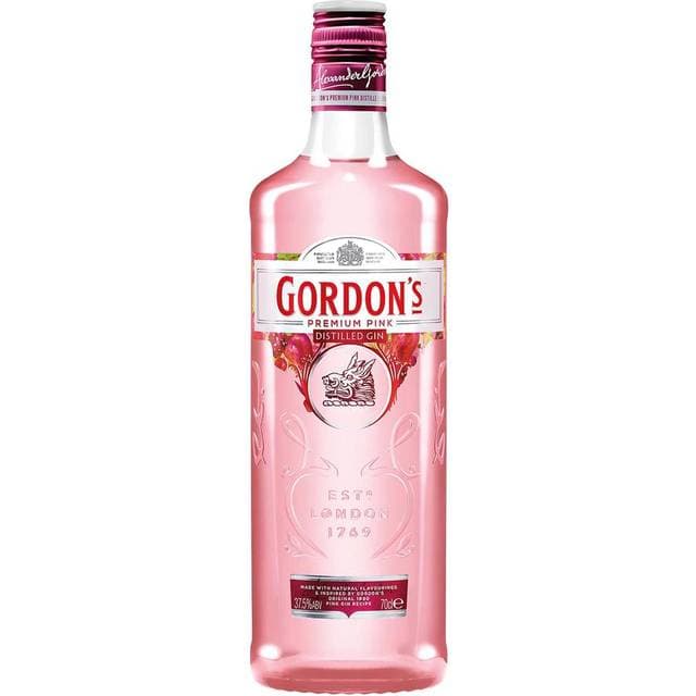Gordon's Premium Pink Distilled Gin Bottle 37.5% Vol 1L