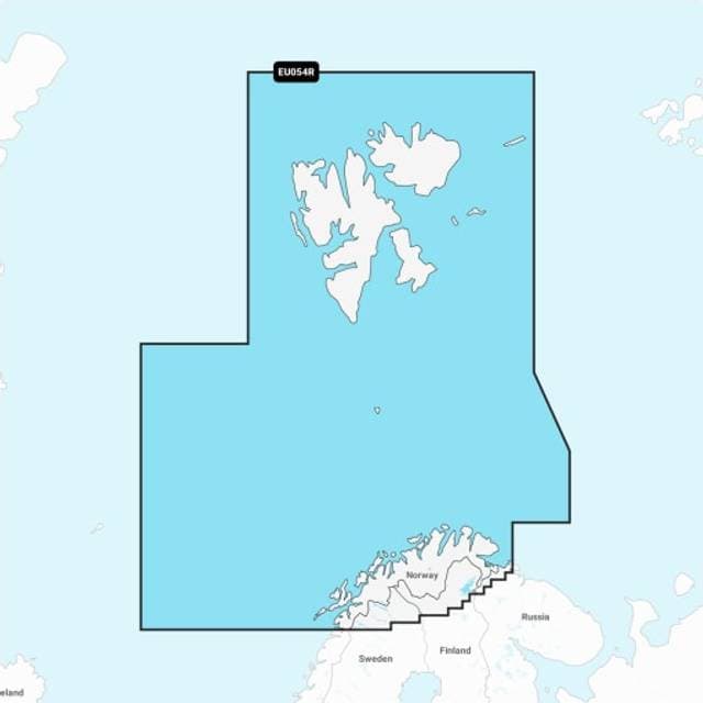 Garmin Norge, Vestfjorden til Varanger og Svalbard – søkort