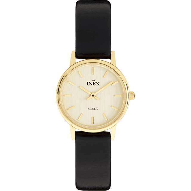 INEX Womens Saphilite Gold/Gold A6948AD7I Guldfarvet kvarts dameur