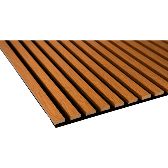 By Venø Foiled akustikpanel brown oak 600x2400x20mm sort filt