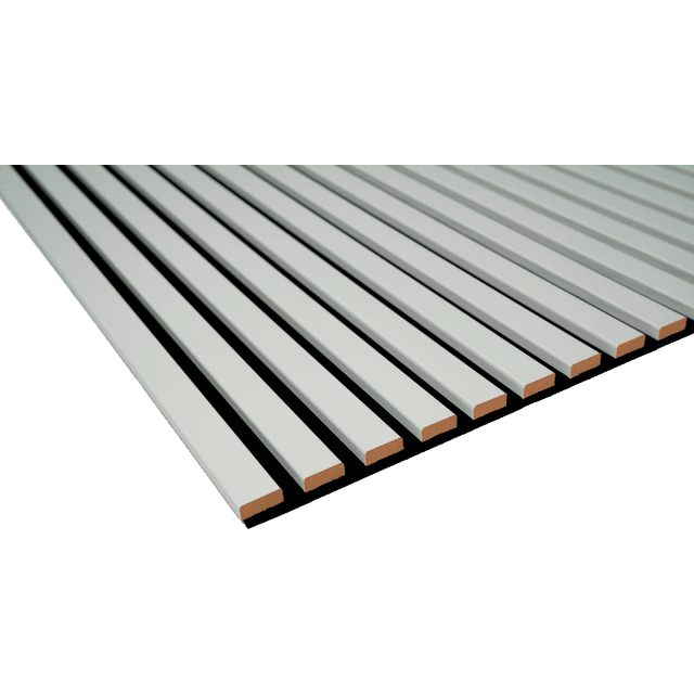 By Venø Foiled akustikpanel basic white mat 600x2400x20mm sort filt