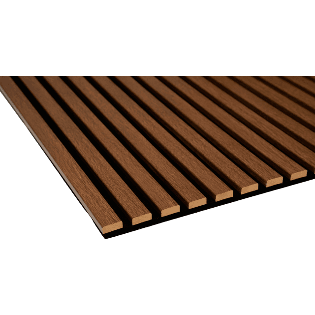 By Venø Foiled akustikpanel dark oak 600x2400x20mm sort filt