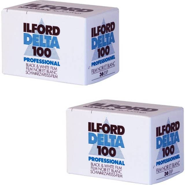 Ilford Delta 100 Professional Black White Film ISO 100 35mm 2 Pack