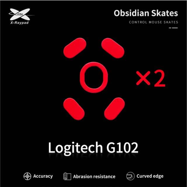 X-raypad Obsidian Mouse Skates Logitech G102 G Pro