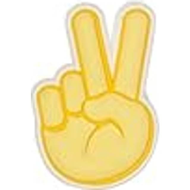 Crocs Jibbitz Peace Hand Sign Yellow One Size Kampagne