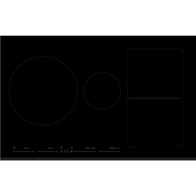 Witt Wif804sfr Induktionskogeplade Sort/glas